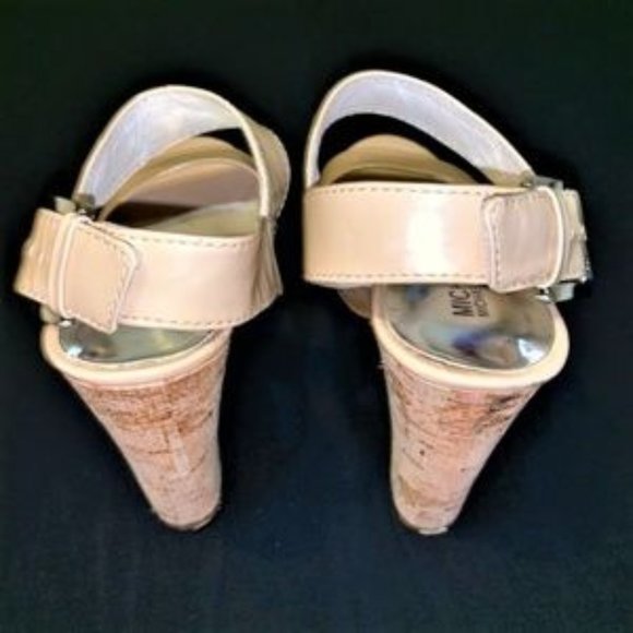 MICHAEL MICHAEL KORS Ivana Cork Heel Sandal - Picture 7 of 8